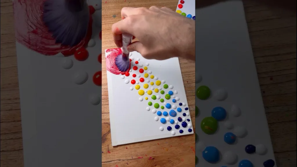 Satisfying Painting with Rainbow Colors Using a Make-up Brush! 🤩✨🎨 #artistomg #art #shortsart 1 Satisfying Painting with Rainbow Colors Using a Make-up Brush! 🤩✨🎨 #artistomg #art #shortsart