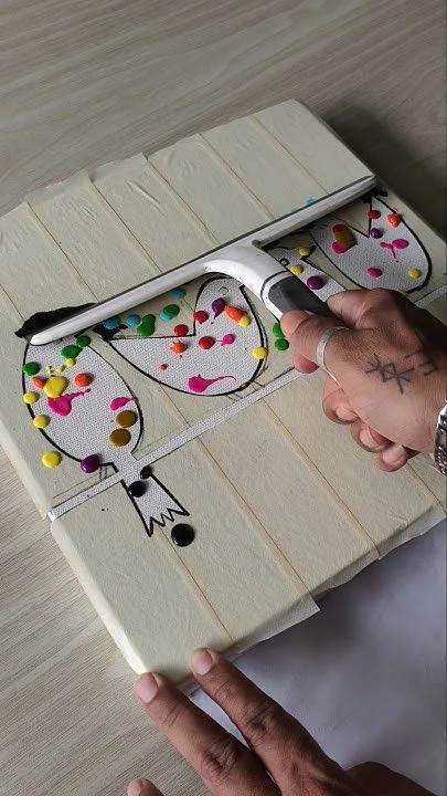 Easy Art Using Window Wiper / Colorful Birds 🐤🦆 #easyart #diy #shorts 23 8e78fabb38e2834a34af6e579801d793