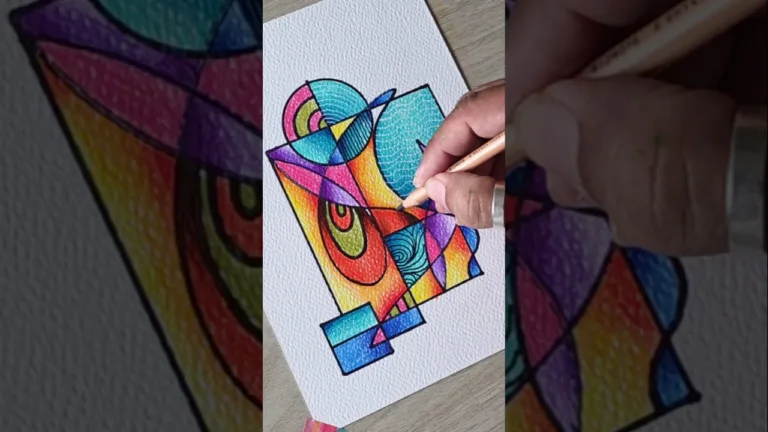 Abstract Doodle Art 🎨💫✍️ #doodleart #abstractart #shorts