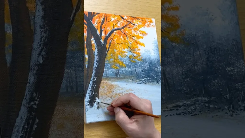 Acrylic painting ❤️ #art #shorts #painting