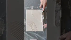 Artist uses modeling paste to create textured art!