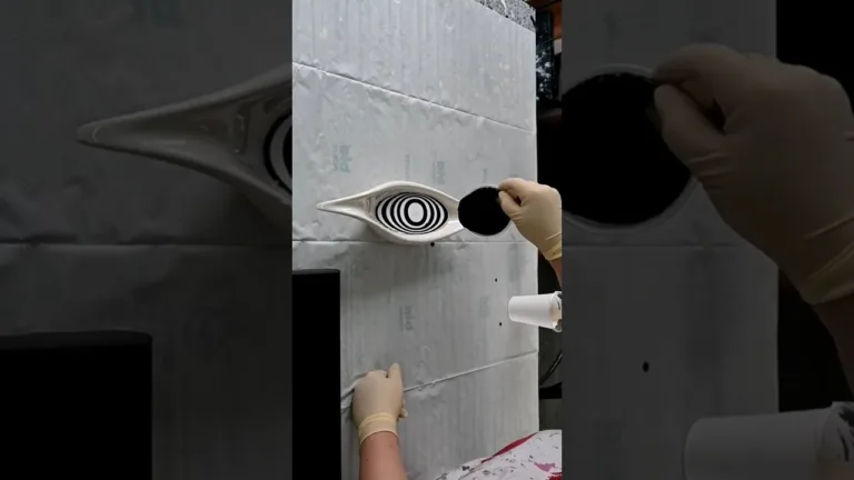 Black & White Abstract Painting with a Gravy Boat?! 🎨😲