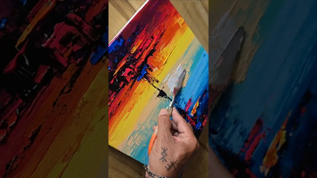 Colorful Abstract Art #art #painting #shorts