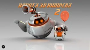 Robots 3D logo bumpers II