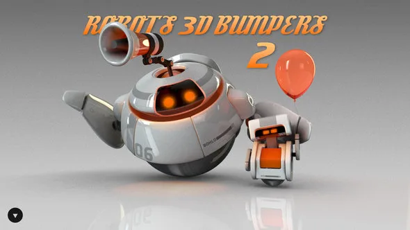 Robots 3D logo bumpers II