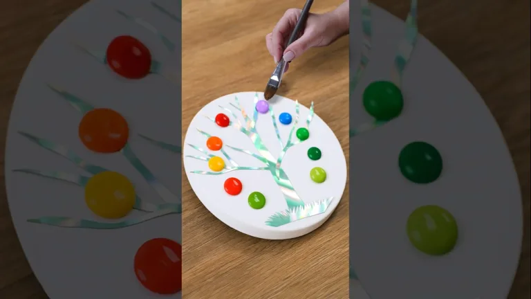 Satisfying Painting Tree & Sun 🎨🔥