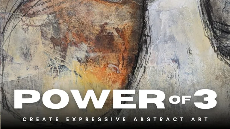 The Power of 3 | CREATE Expressive Abstract Art with Muted Colors & Texture