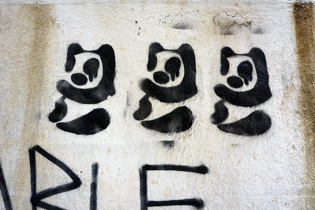 Weeping Pandas: HK Street Art and Graffiti (Central)