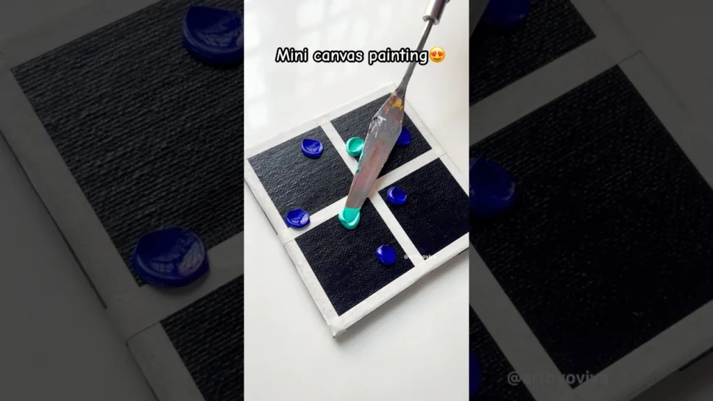 this combo eases anxiety. Isn’t it?💙 #shorts#minicanvas #canvaspainting #canvasart #acrylicpainting 55 this combo eases anxiety. Isn’t it?💙 #shorts#minicanvas #canvaspainting #canvasart #acrylicpainting