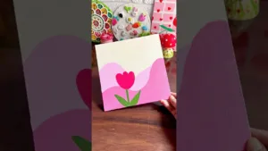 Easy Acrylic Canvas Painting 🧿🩷 #shorts #youtubepartner #creativeart #satisfying #canvaspainting