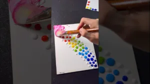 Easy Painting Idea Using a Big Brush! 🫶✨🎨 #artwork #shorts #art