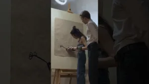 Easy one line portrait sketch #art #drawing #artist