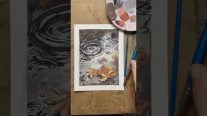 Fall paintings are starting 🍂🍁 #gouachepainting #gouache #paintingstyles #paintingprocess