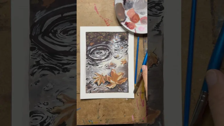 Fall paintings are starting 🍂🍁 #gouachepainting #gouache #paintingstyles #paintingprocess 1 Fall paintings are starting 🍂🍁 #gouachepainting #gouache #paintingstyles #paintingprocess
