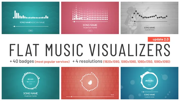 Flat Music Visualizer