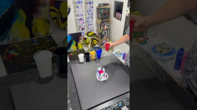 Fluid art techniques #artstyle #arttechnique #fluidart #acrylicpainting #acrylicpour #fyp