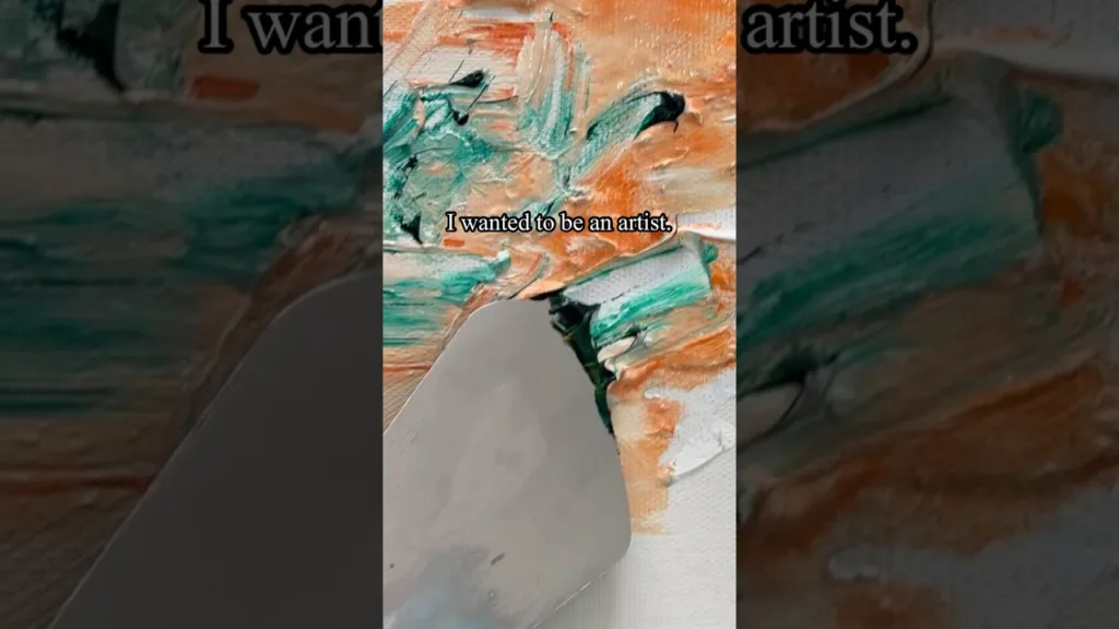 I love my artwork.🎨#art #workingartist #contemporaryart #painting #oilpainting #canvas #shortvideo