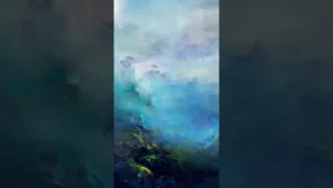 It’s like a portal to another world #abstractart #abstractlandscape #oilpainting #contemporyart