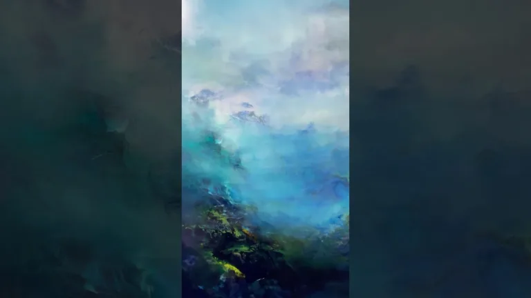 It’s like a portal to another world #abstractart #abstractlandscape #oilpainting #contemporyart