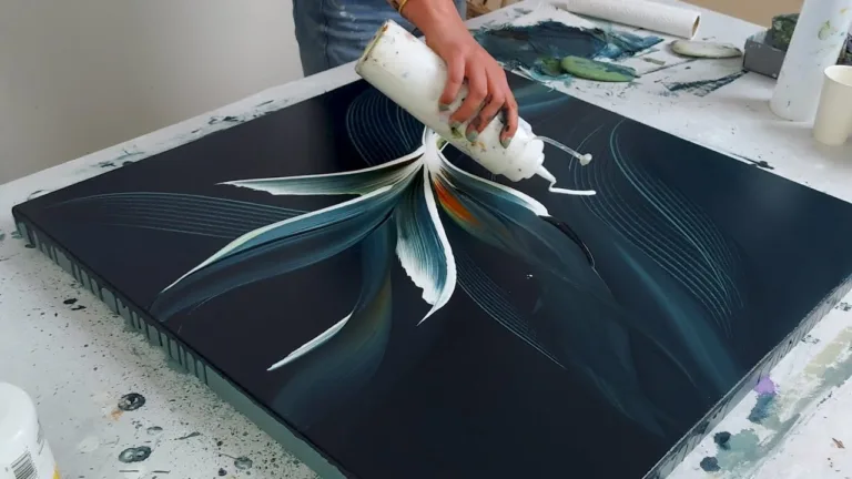 🫶NEW!! ABSTRACT PAINTING with Lively Oceanic Scrapes | Acrylic Modern Art 1 🫶NEW!! ABSTRACT PAINTING with Lively Oceanic Scrapes | Acrylic Modern Art