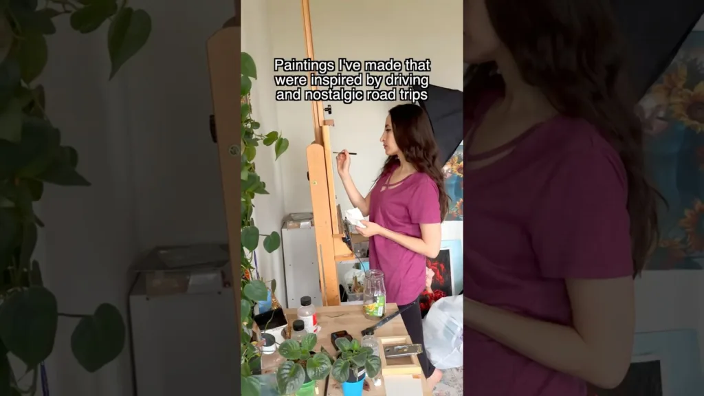 Romanticizing every day life through art #painting #artshorts