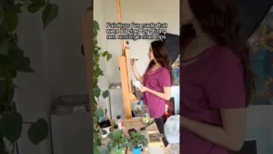 Romanticizing every day life through art #painting #artshorts