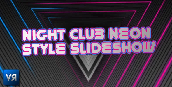 Triangle neon style slideshow 1 Triangle neon style slideshow