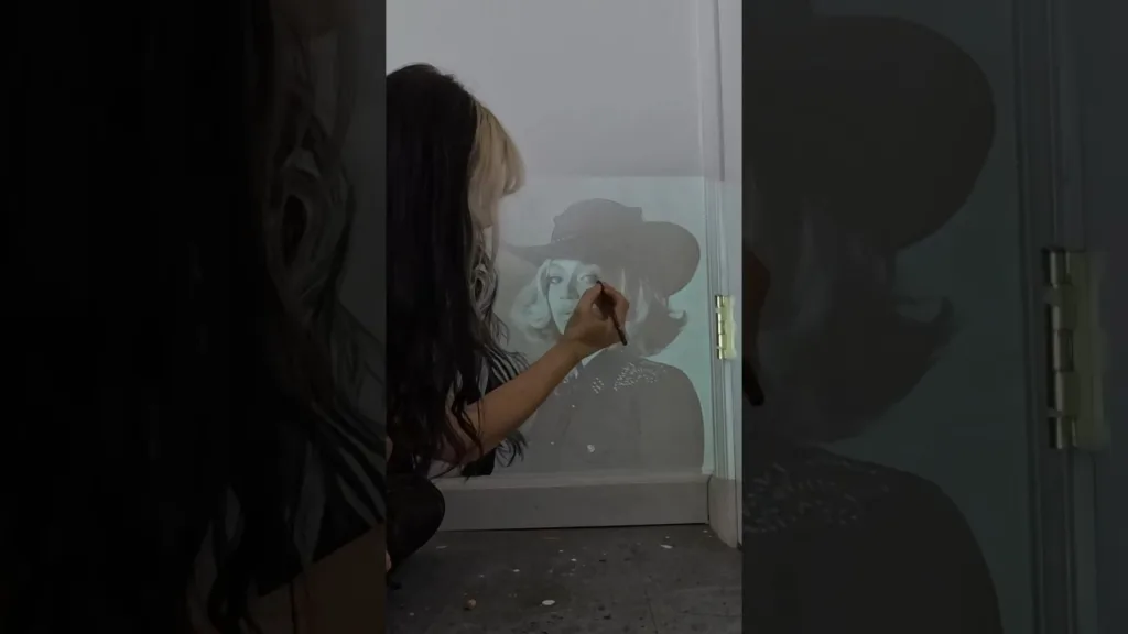 Using a Projector to make a Mural! #studiopainter #artstudio #projector #artist #mural #muralist 98 Using a Projector to make a Mural! #studiopainter #artstudio #projector #artist #mural #muralist