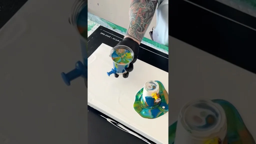 We got our fix! Like espresso! #art #fluidartist #painting #paintingtechniques #tutorial #howto