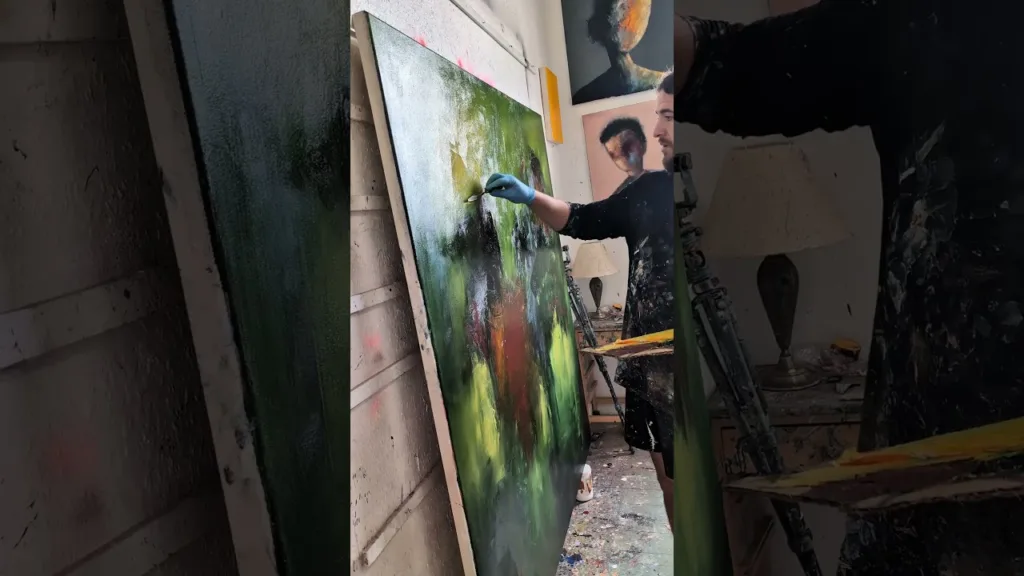 working on some big pieces #abstractart #painting #art #contemporaryart #arte #abstract #artcurator