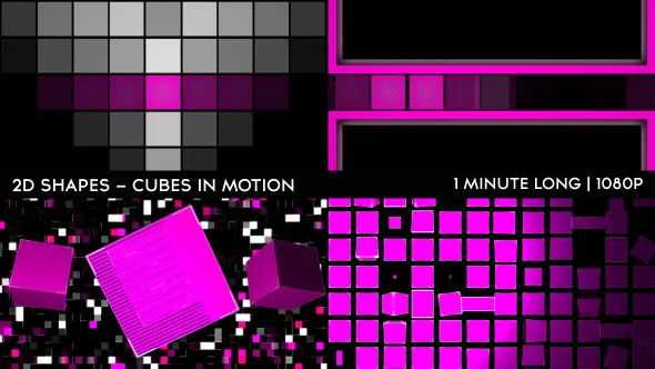 2D Shapes - Cubes In Motion