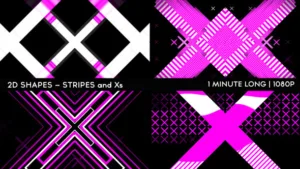 2D Shapes - Stripes and Xs