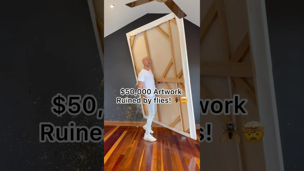 $50,000 artwork ruined by flies, but saved by nature & a new perspective on what #art truly is🪰 20 $50,000 artwork ruined by flies, but saved by nature & a new perspective on what #art truly is🪰