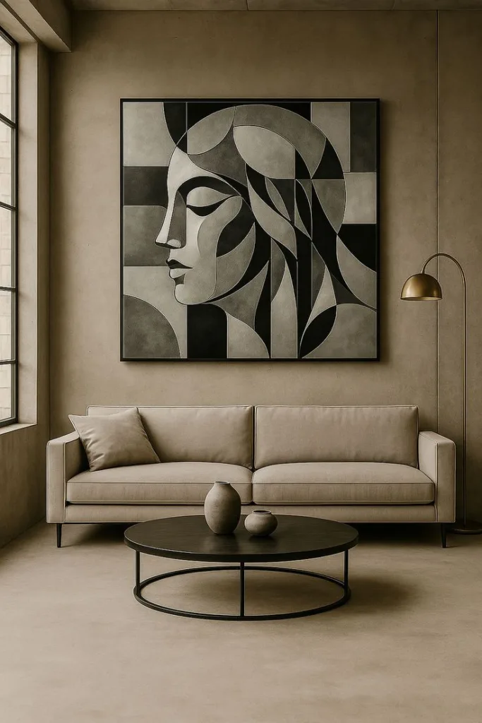 Kubismus Leinwandbild XL – moderne Kunst für Ihr Zuhause 12 73ca529fb3bcc883ff1a60ea7a019a9c