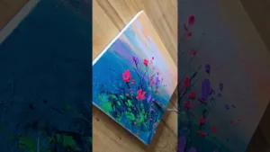 Abstract Floral Art #acrylicpainting #art #shorts