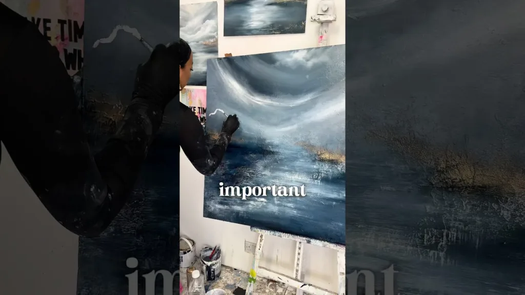 Advice for all creatives💙blue abstract seascape painting #artist #abstractart 8 Advice for all creatives💙blue abstract seascape painting #artist #abstractart