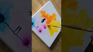 Amazing art 🎨💃✨️ #acrylicpainting #art #diy #shorts