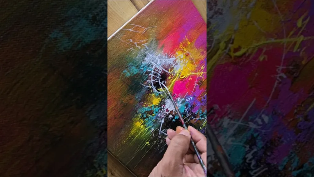 Colorful abstract art 🎨✨️ #abstractart #art #youtubeshorts #viralvideo #trending
