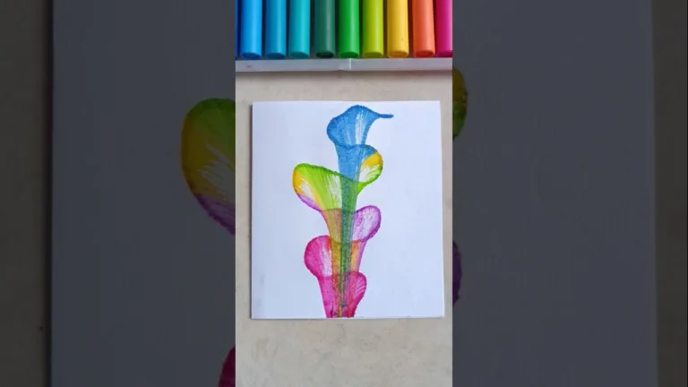 DIY Thread Art🌈/ String pull Art 🤩💕#art #watercolor #threadart #shorts #canvaspainting #diy #drawing