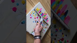 Easy art in seconds using Masking Tape #easyart #art #diy #shorts