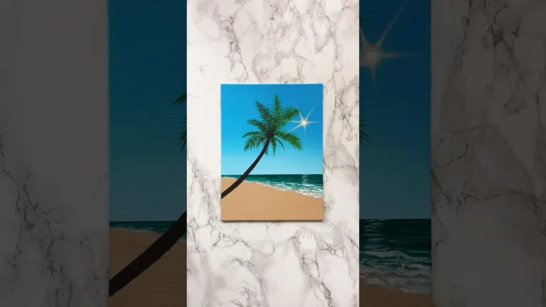“Endless Paradise“ Easy painting idea for beginners #paintingtutorial #art #acrylic