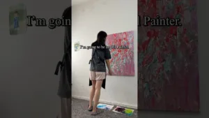 I love my painting🎨#art #oilpainting #artprocess #workingartist #contemporaryart #shortvideo