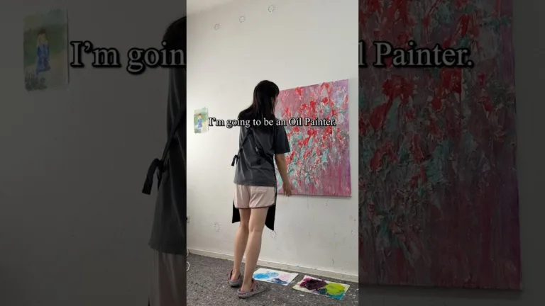 I love my painting🎨#art #oilpainting #artprocess #workingartist #contemporaryart #shortvideo