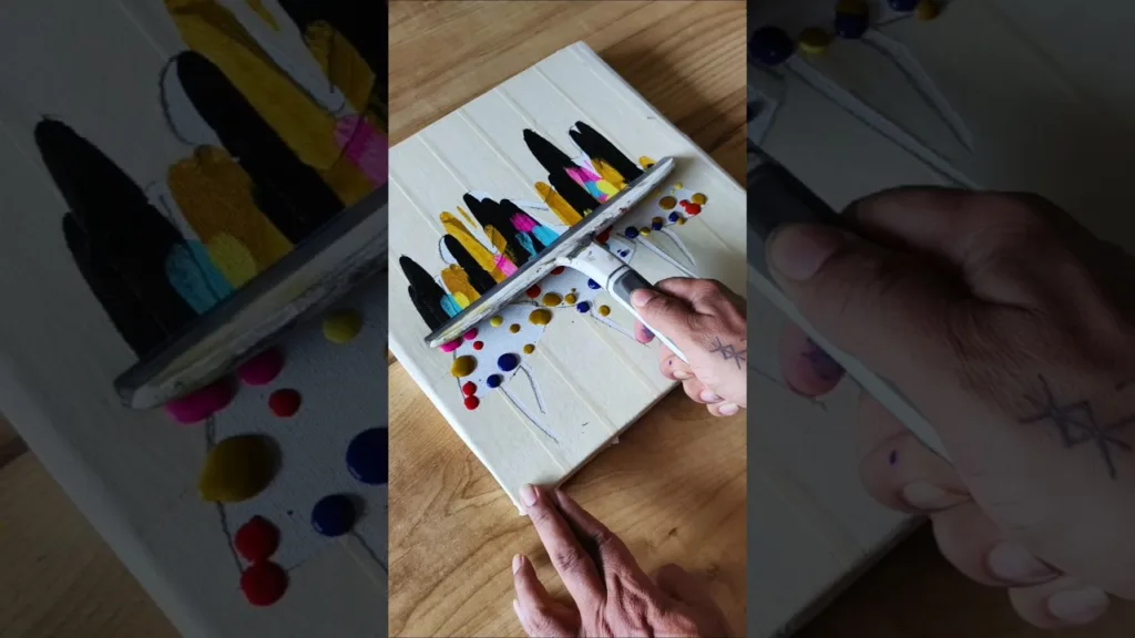 Just a swipe and done 🎨✍️💫 #acrylicpainting #shorts #youtubeshorts 67 Just a swipe and done 🎨✍️💫 #acrylicpainting #shorts #youtubeshorts