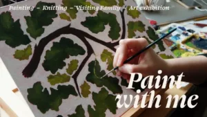 Paint with me for an upcoming art exhibition ✦ Let’s paint plants! ✦ Acrylic painting ✦ (no talking)