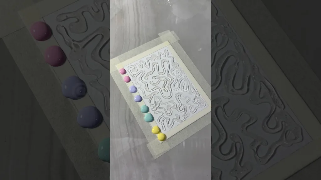 Satisfying art with glue gun technique!🎨 #art #artideas #craftideas #paintingideas #viralshorts