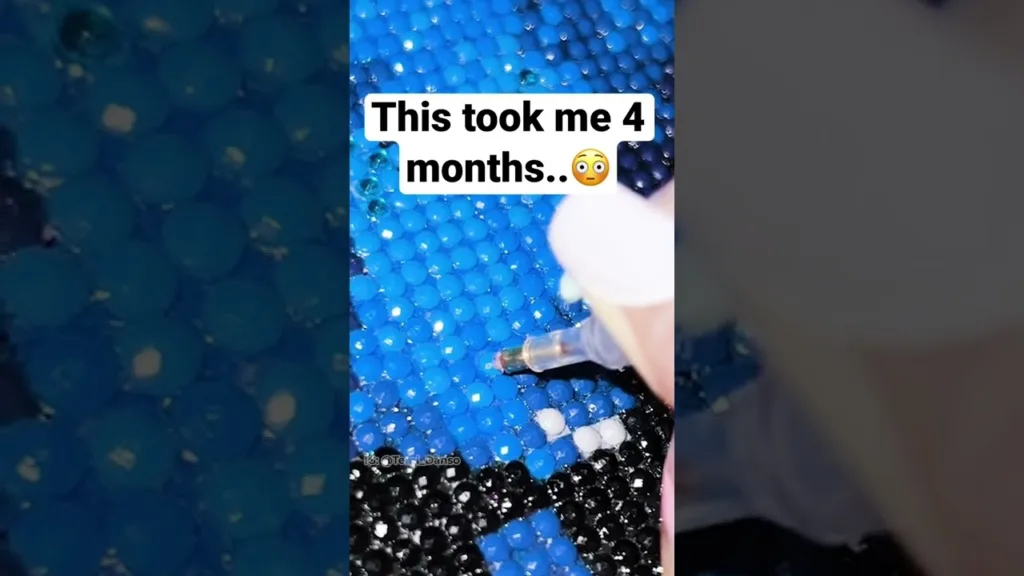 This diamond painting took me 4 months!!😳😭 4 This diamond painting took me 4 months!!😳😭