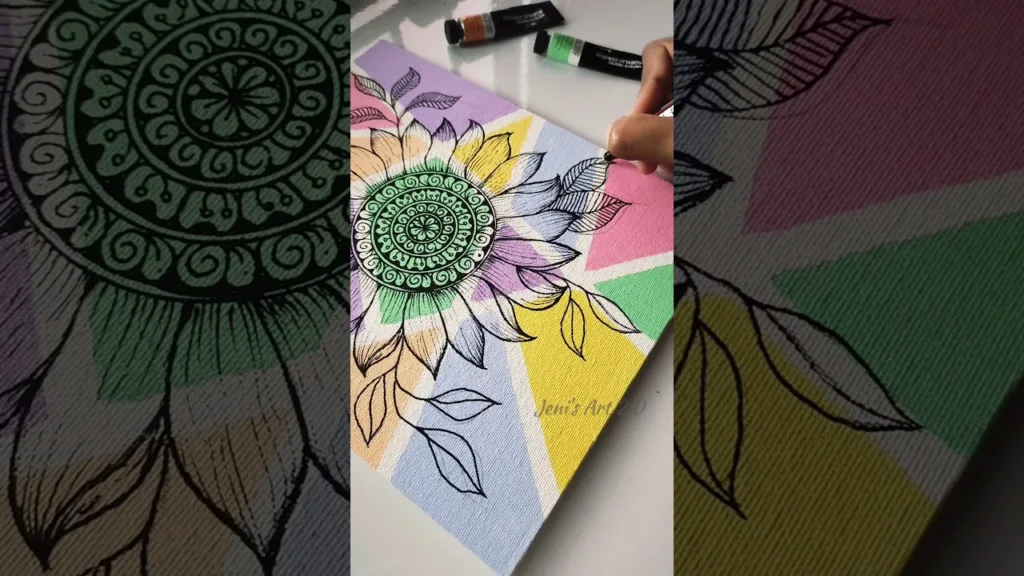 Try this!😮 Creative canvas painting ideas💡#art #bohoart #shortsvideo #abstractart #mandala #canvas 44 Try this!😮 Creative canvas painting ideas💡#art #bohoart #shortsvideo #abstractart #mandala #canvas