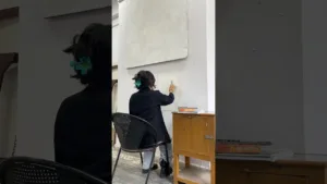 a day in my life as a fine art masters student ✨💌. #artvlog #artcollege #arttrending