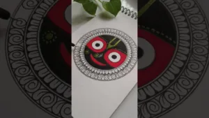 jaganath ji mandala art 😮💮🖌🙏🏻 #shorts #art #mandala #drawing #painting #artist